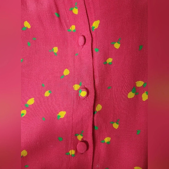 🍋Ghost London Alice Crepe Novelty Lemon Print Maxi Dress sz XS🍋 - Picture 7 of 10